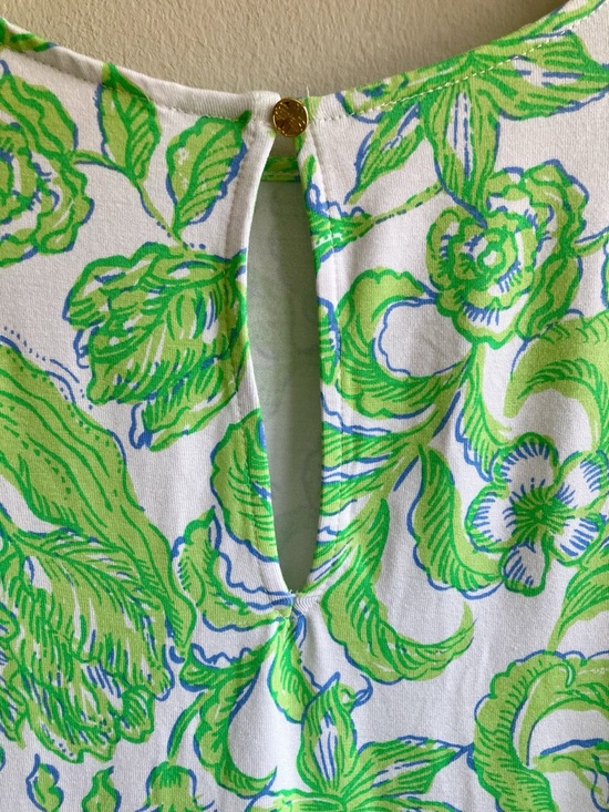 Lilly Pulitzer Shaw Dress Size S Daffodil Hill Floral Resort Short Sleeves - Picture 7 of 13